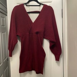 Burgundy dress